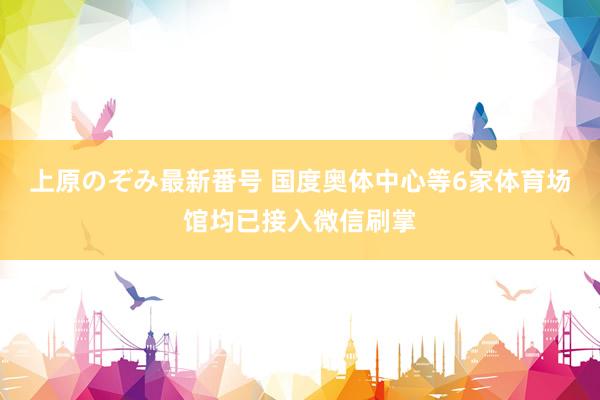 上原のぞみ最新番号 国度奥体中心等6家体育场馆均已接入微信刷掌