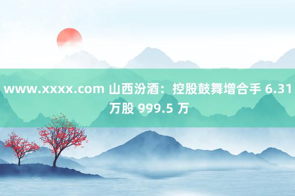 www.xxxx.com 山西汾酒：控股鼓舞增合手 6.31 万股 999.5 万