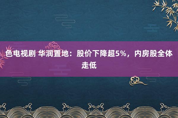 色电视剧 华润置地：股价下降超5%，内房股全体走低